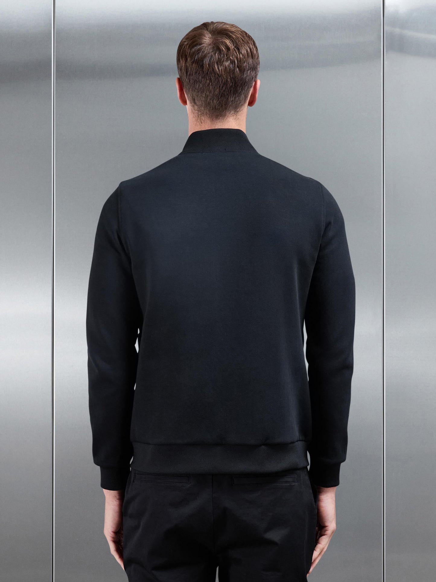 Black Hybrid Quilted Jacket