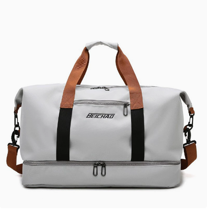 Gym & Travel Duffel Bag with Shoe Compartment - Sports Bag