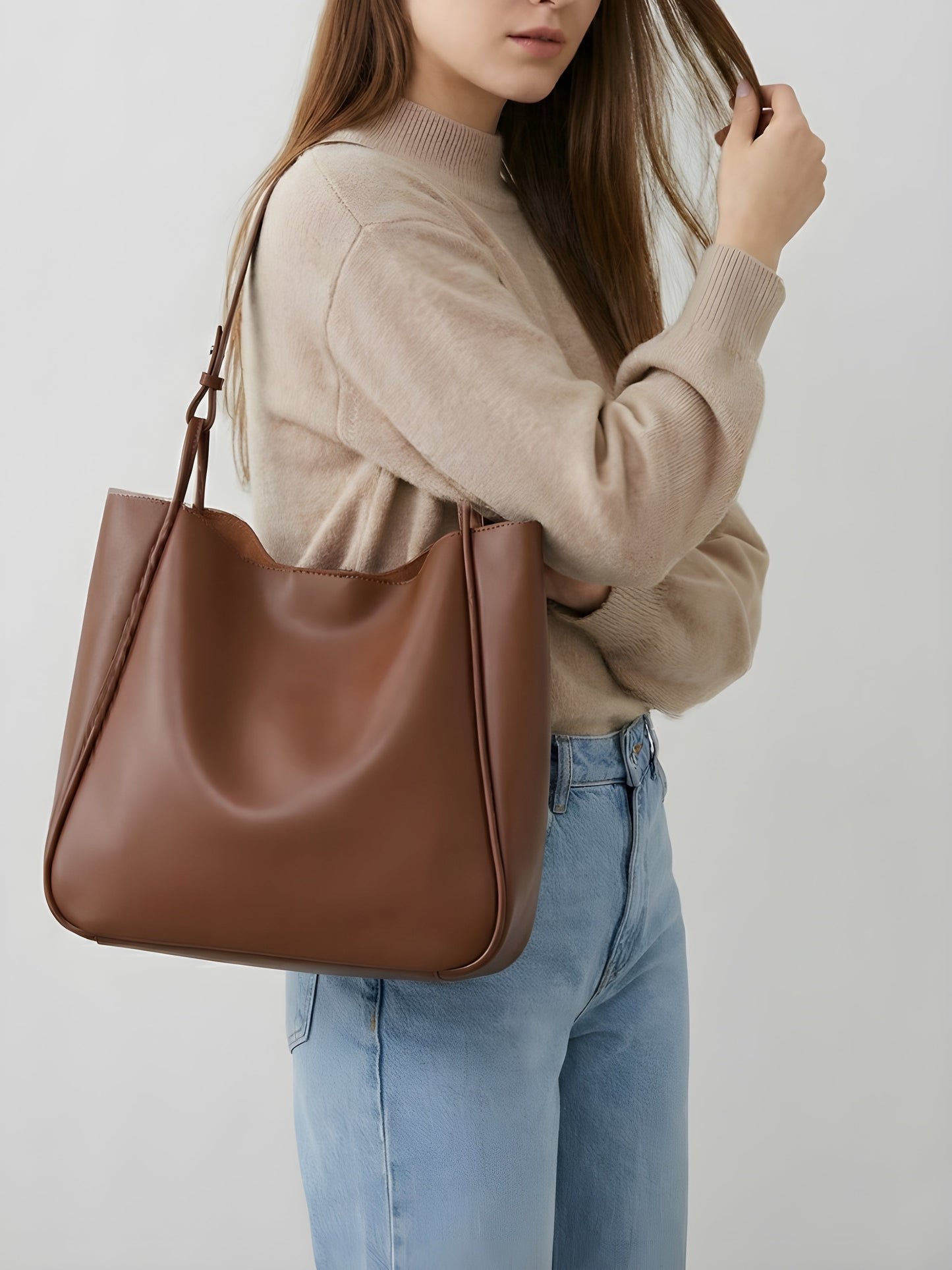 Spacious Women's Work Tote Bag - Stylish and Functional