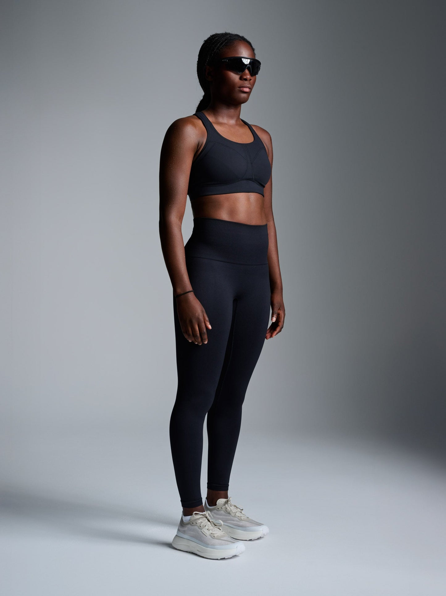 High-Waisted Black Leggings