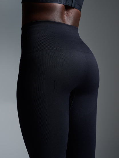 High-Waisted Black Leggings