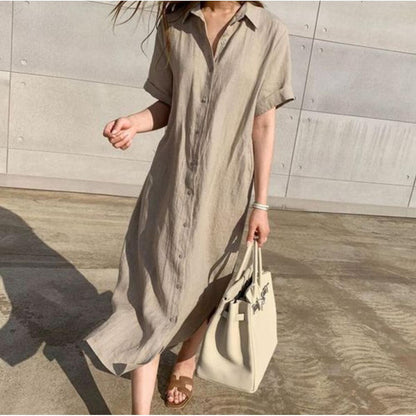 Women’s Linen Shirt Dress
