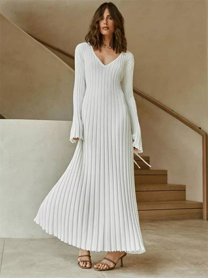 Ribbed Knit Maxi Dress