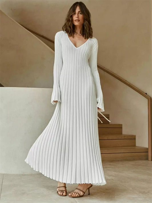 Ribbed Knit Maxi Dress