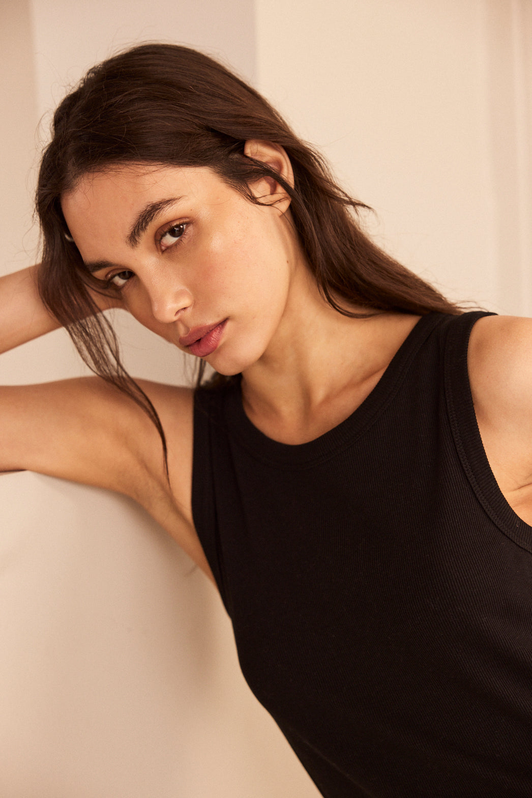 Black Jersey Midi Dress