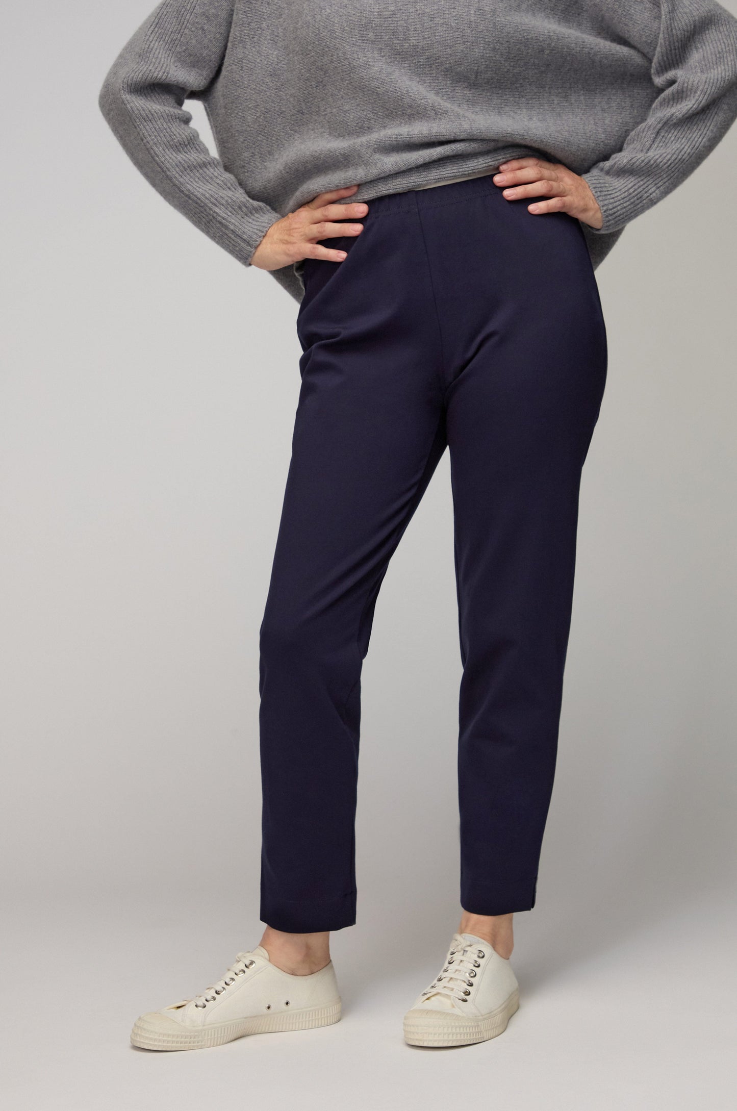 Slim Fit Ponte Leg Trousers