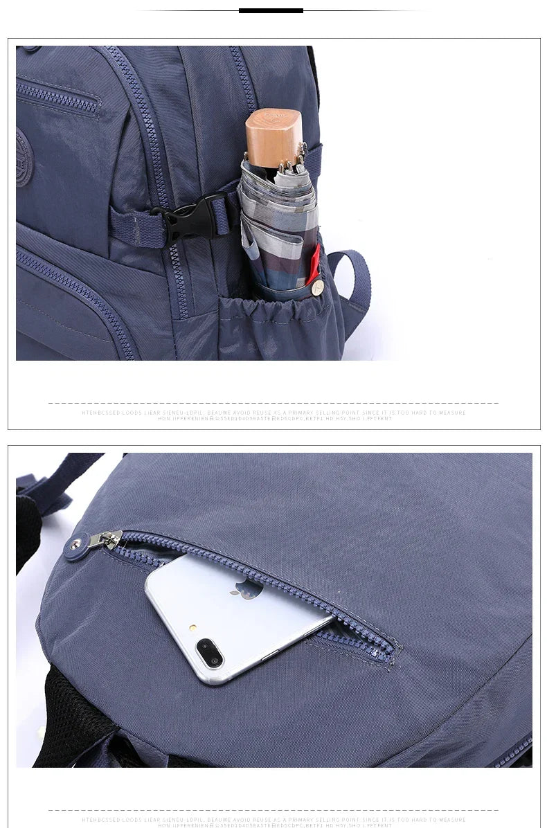 Stylish Nylon Backpack for Modern Explorers - Durable and Versatile Travel Bag