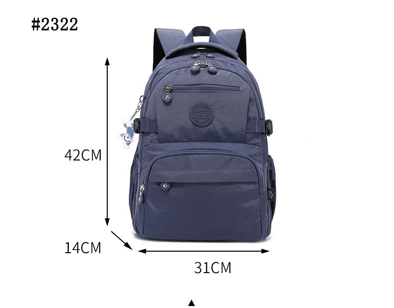 Stylish Nylon Backpack for Modern Explorers - Durable and Versatile Travel Bag