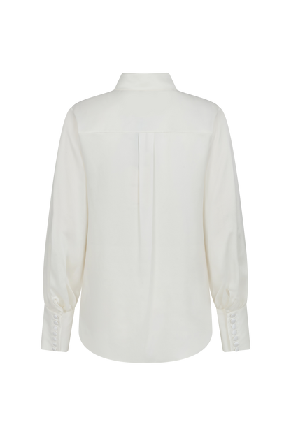 Sandwashed Silk Satin Blouse