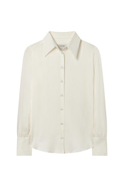 Sandwashed Silk Satin Blouse
