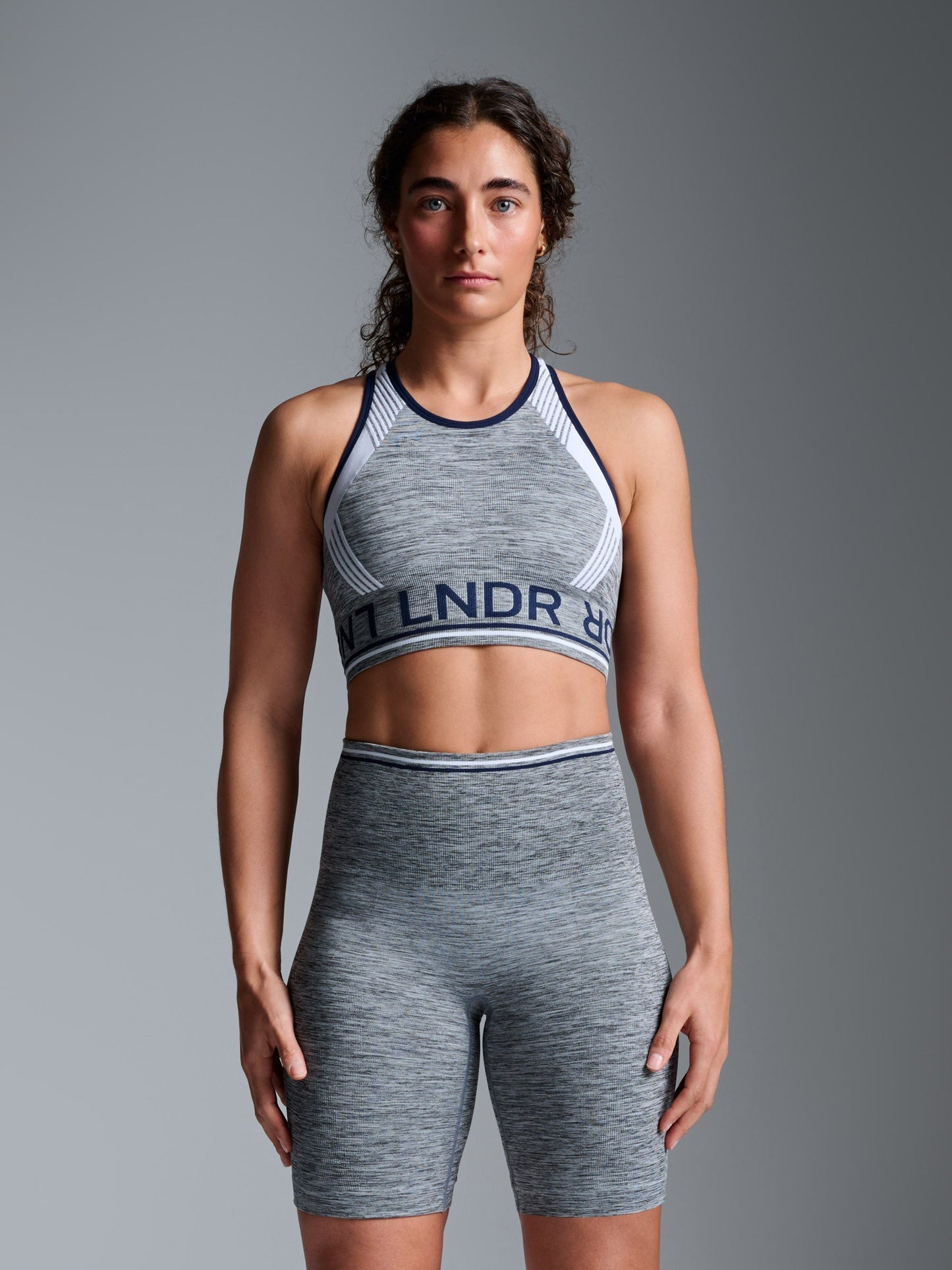 Grey Marl Sports Bra