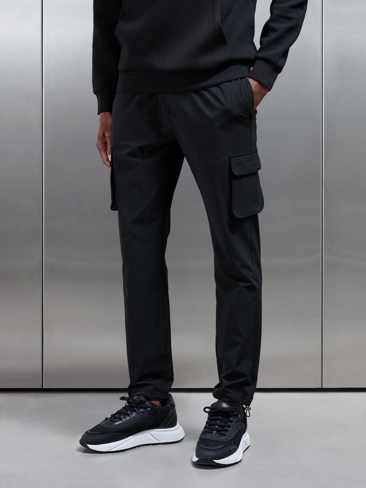 Black Utility Cargo Pants
