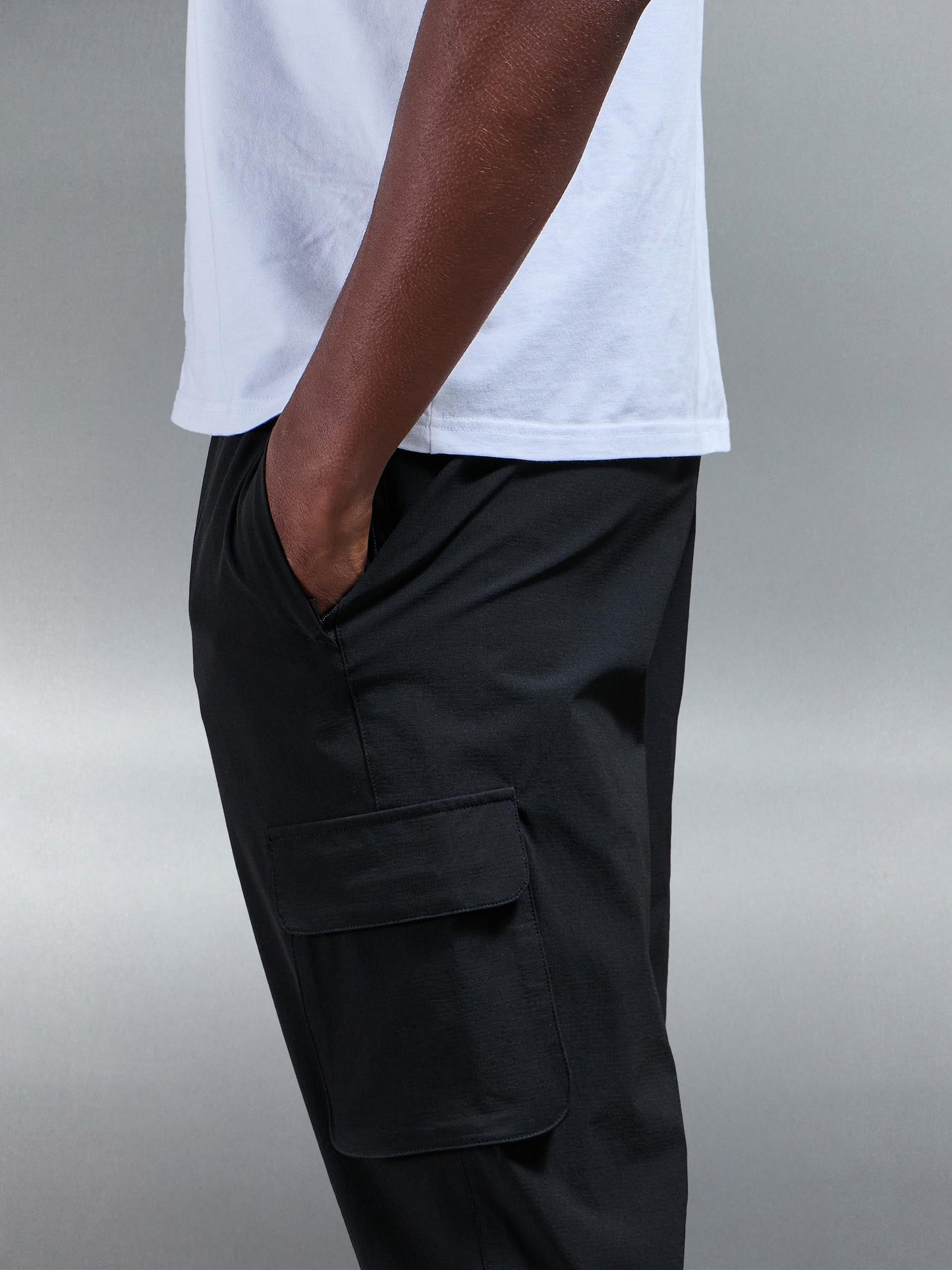 Black Utility Cargo Pants