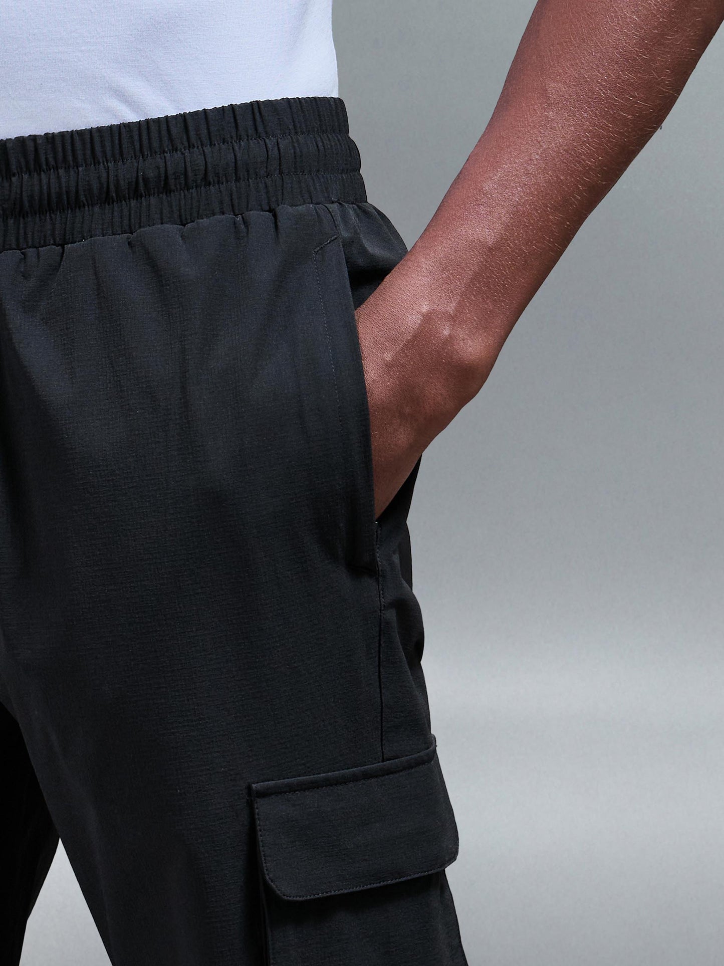 Black Utility Cargo Pants