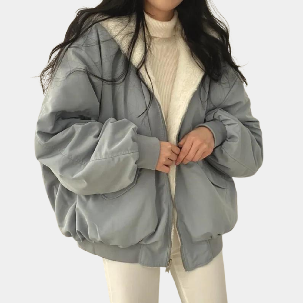 Women's Short Hooded Winter Coat - Stylish Warm Jacket for Cold Weather
