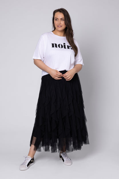 Black Tulle Maxi Skirt