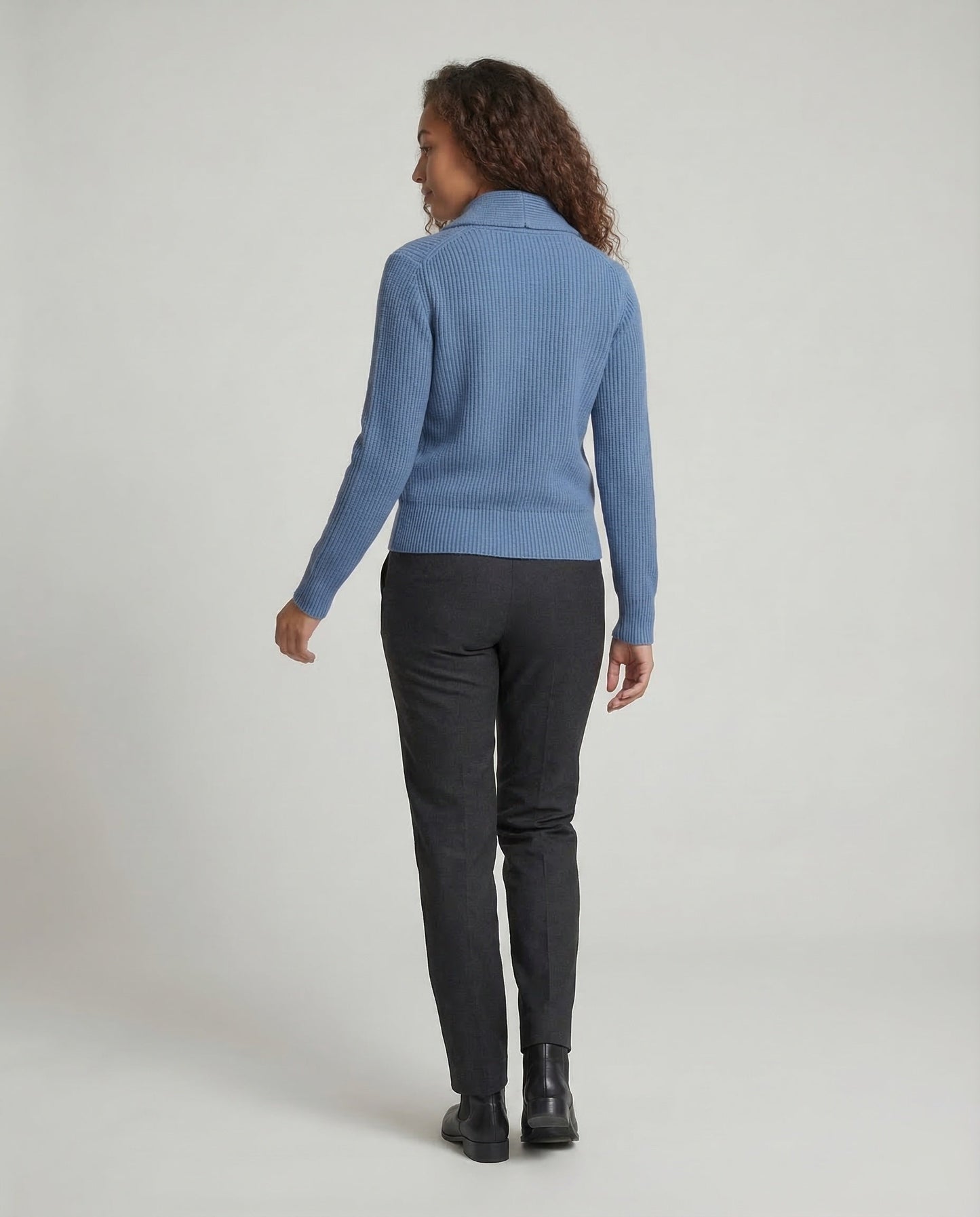 Lapel Collar Knit Cardigan