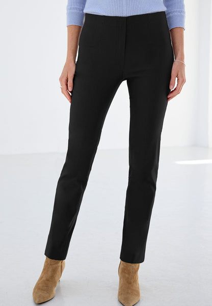 Easy Fit Slim Leg Trouser - Black