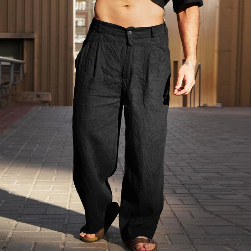 Wide-Leg Summer Trousers