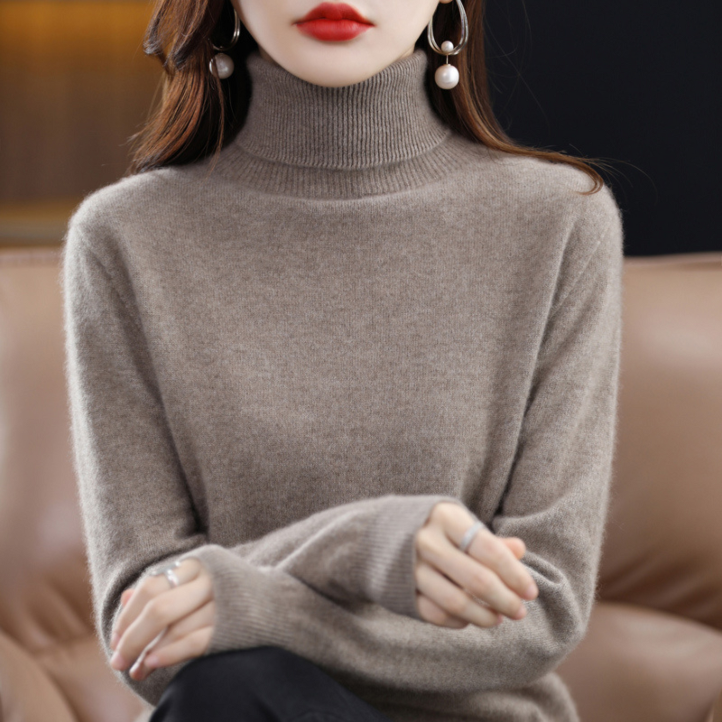 Cashmere Roll Neck Jumper