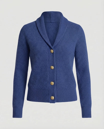 Lapel Collar Knit Cardigan