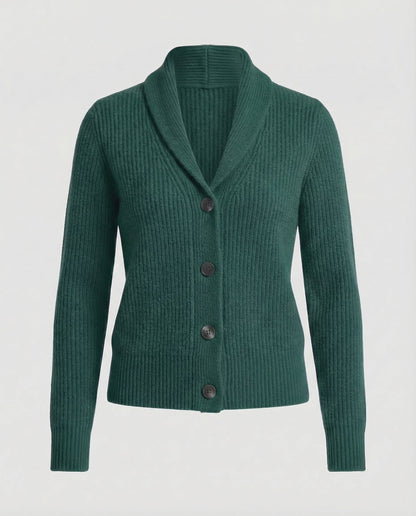 Lapel Collar Knit Cardigan